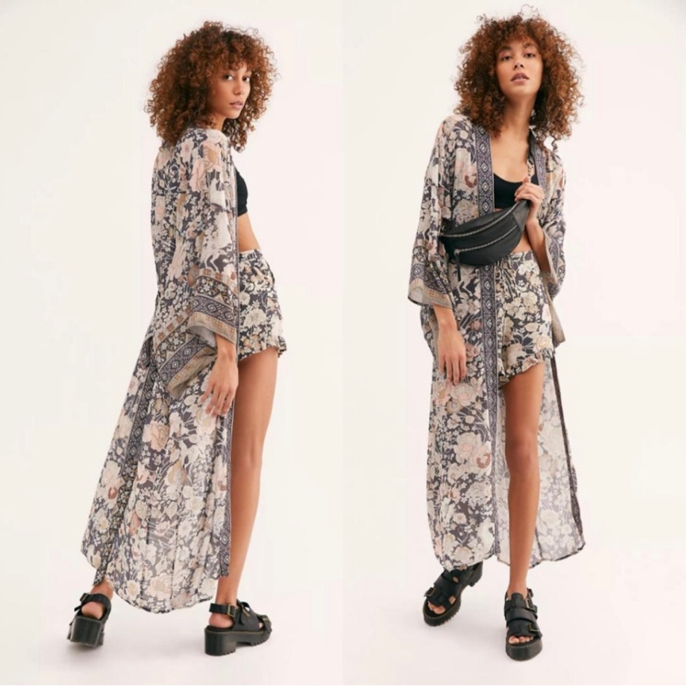 Amethyst Kimono FP x Spell Amethyst Nightfall Kimono Duster S/M robe maxi